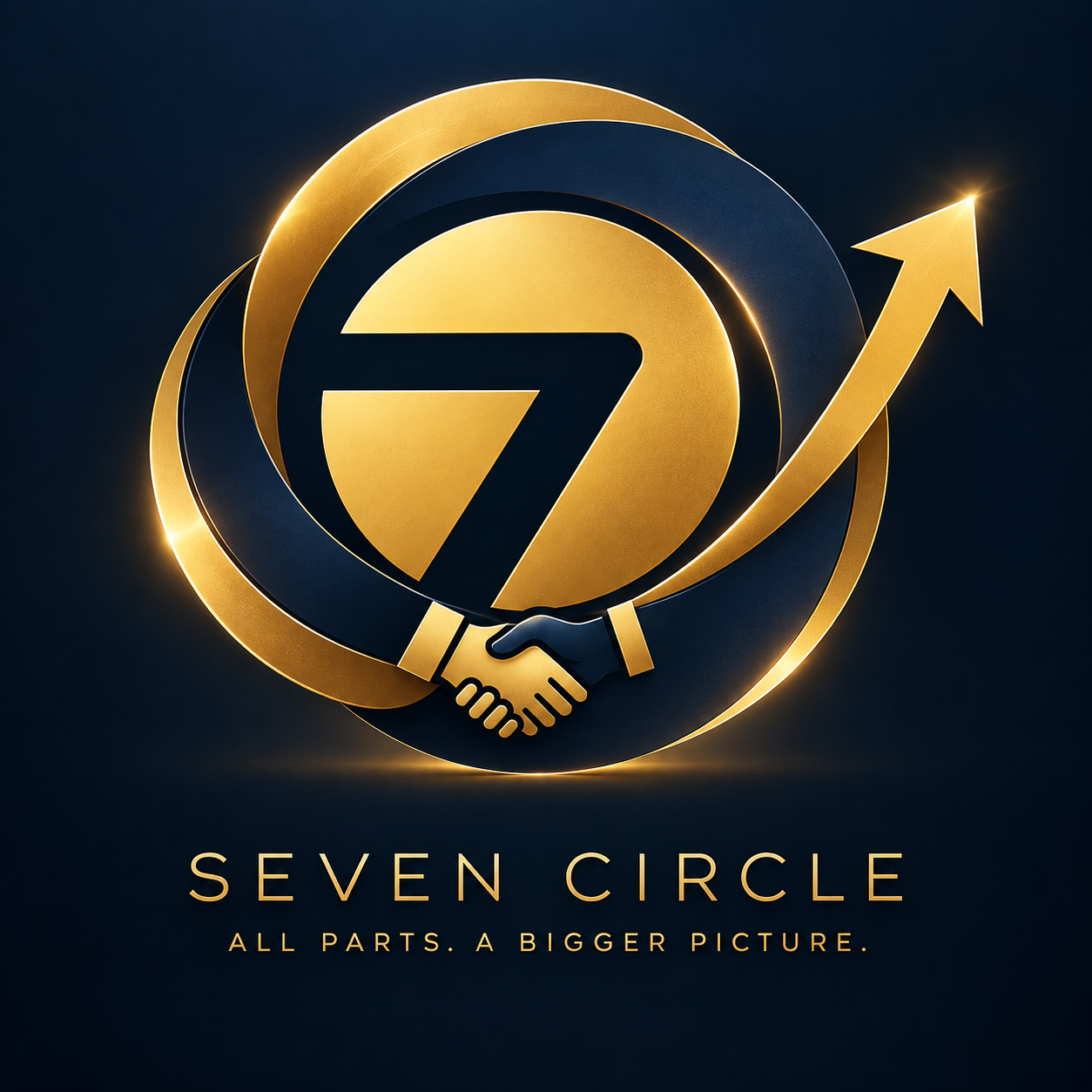 Seven Circle logo with the message All parts. A bigger picture.